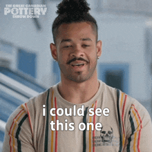 I Could See This One Being A Win Kiefer Floreal GIF - I Could See This One Being A Win Kiefer Floreal The Great Canadian Pottery Throw Down GIFs