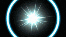 a blue circle with a star in the center