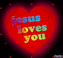 jesus loves you christ love heart god bless
