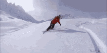 sliding snowboard