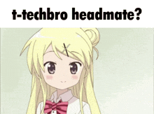 Techbro Headmate Anime Girl GIF - Techbro Headmate Techbro Headmate GIFs