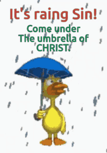 raining sin accept christ now