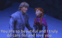 frozen beautiful you are truly care