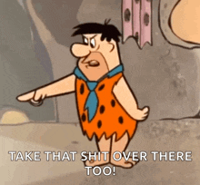 Fred Flintstone The Flintstones GIF - Fred Flintstone The Flintstones Finger Pointing GIFs