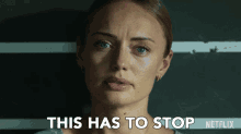 This Has To Stop Laura Haddock GIF - This Has To Stop Laura Haddock Zoe Walker GIFs