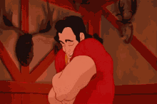 Gaston Chest GIF - Gaston Chest Beauty And The Beast GIFs