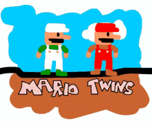 They Look So Goddamn Like The Same Person! GIF - Super Mario Twins GIFs