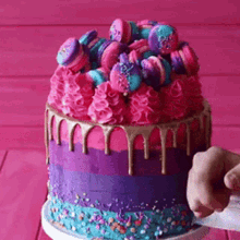 Cake Dessert GIF - Cake Dessert Highway Unicorn Cake GIFs