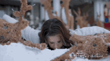 Haul Out The Holly Lacey Chabert GIF - Haul Out The Holly Lacey Chabert Snow Faceplant GIFs