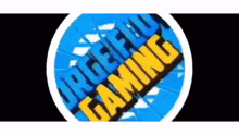 a blue and yellow logo that says jorgeflu gaming
