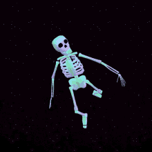 death skelly space floating