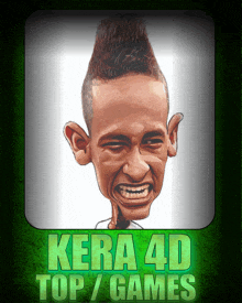 a picture of a man with a mohawk and the words kera 4d top 7 games