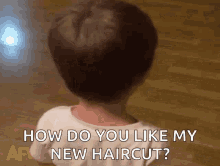 how do you like my haircut kid sad