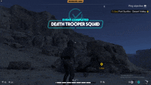 a computer screen shows a death trooper squad event completed