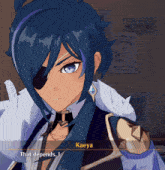 a character in a video game says kaeya that depends