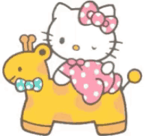 Hello Kitty Wink GIF - Hello Kitty Wink Ride GIFs
