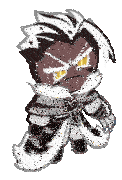 a cookie from a video game with a beard and a white cape .