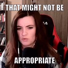 Meganleigh That Might Not Be Appropriate GIF - Meganleigh Megan Leigh GIFs