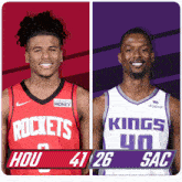 Houston Rockets (41) Vs. Sacramento Kings (26) First-second Period Break GIF - Nba Basketball Nba 2021 GIFs