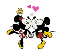 Mickey Mouse Minnie Mouse GIF - Mickey Mouse Minnie Mouse Kiss GIFs