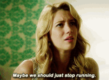 Jane The Virgin Petra Solano GIF - Jane The Virgin Petra Solano Maybe We Should Just Stop Running GIFs