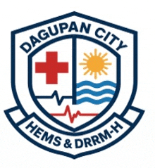 the logo for dagupan city hems & drrm-h