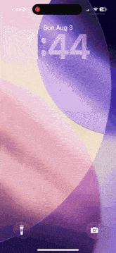 a phone screen displays the time as 1:44 on august 3rd