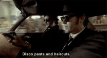 Blues Brothers Disco Pants And Haircuts GIF - Blues Brothers Disco Pants And Haircuts Driving GIFs