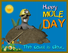 mole day happy mole day the coast is clear moles