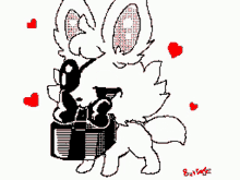 Foxy Cute GIF - Foxy Cute Hearts GIFs