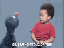 Prouda You GIF - Sesame Street Proud Proud Of You GIFs