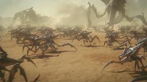 starship troopers bugs attacking