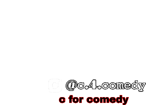 C For Comedy Sticker - C For Comedy Stickers