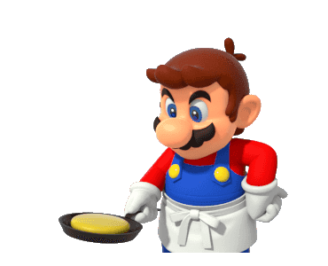 Mario Pancake Sticker - Mario Pancake Fail Stickers