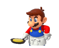 Mario Pancake Sticker - Mario Pancake Fail Stickers
