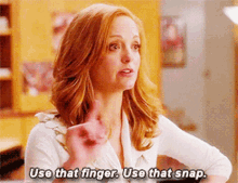 glee emma pillsbury use that finger use that snap finger