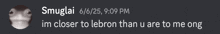 a screenshot of a message from smuglai dated 6/25 at 9:09 pm
