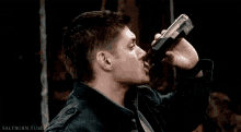 Jensen Ackles Drinking GIF - Jensen Ackles Drinking Spn GIFs
