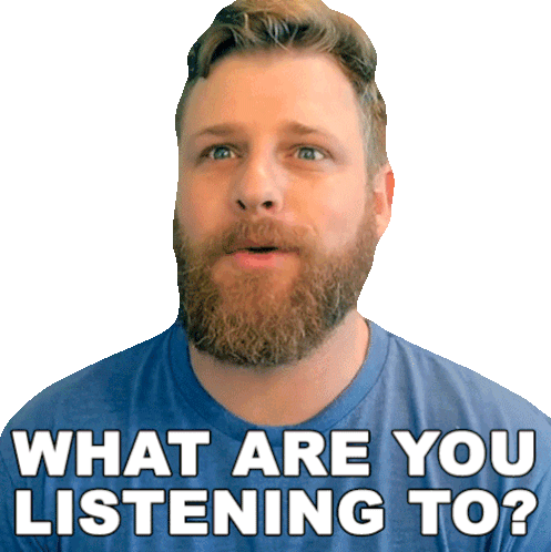 What Are You Listening To Grady Smith Sticker - What Are You Listening To Grady Smith What Music Do You Listen To Stickers
