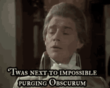 Twas Next To Impossible Purging Obscurum GIF - Twas Next To Impossible Purging Obscurum Talking GIFs