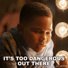 Its Too Dangerous Out There Dion Warren GIF - Its Too Dangerous Out There Dion Warren Raising Dion GIFs