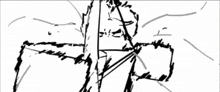 it looks like a black and white drawing of a cloudy sky .