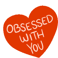 Obsessed Obsessed With You Sticker - Obsessed Obsessed With You In Love Stickers