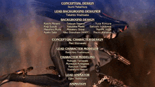 a screenshot of a video game credits page