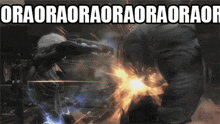 a video game scene with the words oraoraoraoraoraor on the bottom