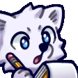 a cartoon cat is holding a pen and a piece of paper .