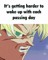 Harder To Wake Up Goku Pain GIF - Harder To Wake Up Goku Pain Goku Wake Up GIFs