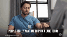 people really want me to pick a lane today dr max goodwin ryan eggold new amsterdam forced to pick sides