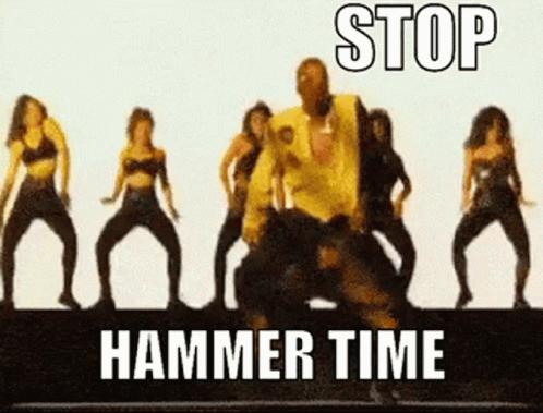 Mc Hammer Stop Hammer Time GIF - Mc Hammer Stop Hammer Time Cant Touch This GIFs