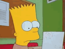 thesimpsons exam cry bart when you dont know the answer to the exam